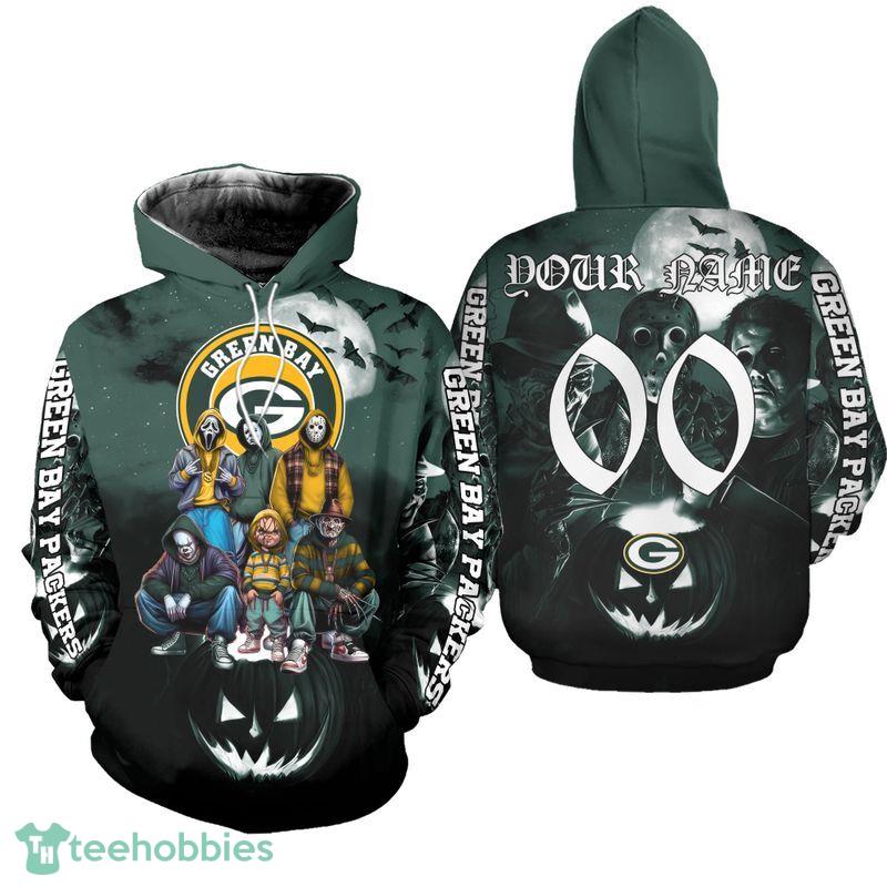 Gift Style Green Bay Packers Devil Halloween Accessory 3D Hoodie Custom Number And Name