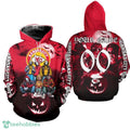Gift Style Kansas City Chiefs Devil Halloween Embroider 3D Hoodie Custom Number And Name