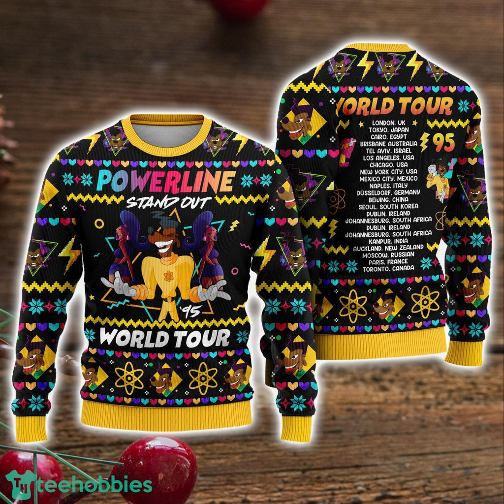 Goofy Movie Powerline Ugly Christmas Sweater Max Goof Powerline Ugly Christmas Sweater Holiday Gift