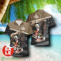 Grand Marnier Eagle American Flag Combo Hawaiian Shirt & Shorts For Men Women