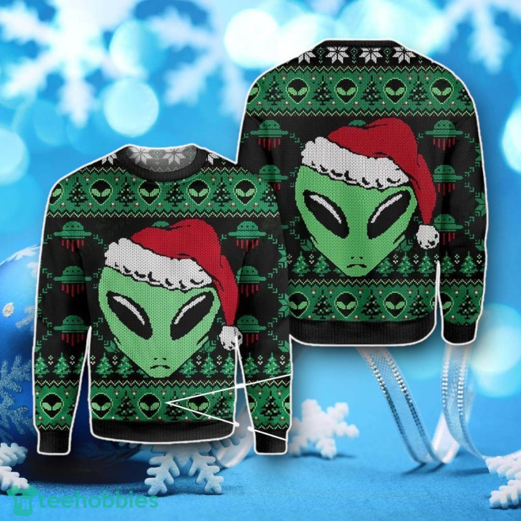Green Aliens Ugly Christmas Sweater Unique Gift