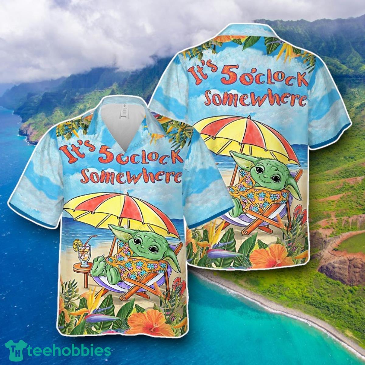 Grogu It’s 5 O’clock Somewhere Hawaiian Shirt Style Gift For Men And Women