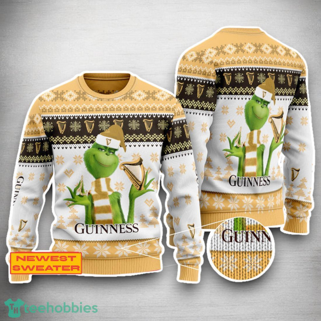 Guinness The Grinch Ugly Christmas Sweater Christmas Special Gifts For Men Women
