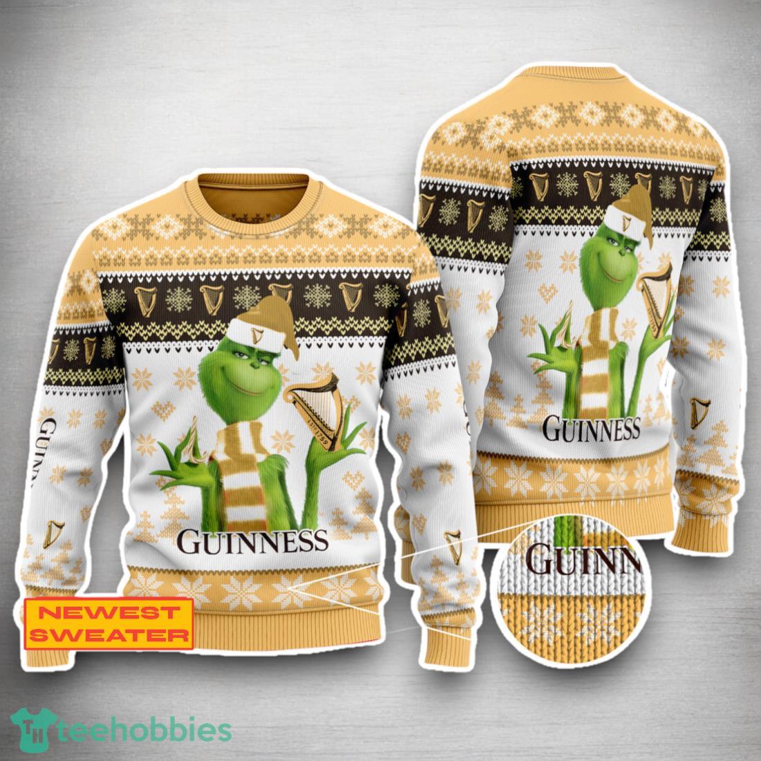 Guinness The Grinch Ugly Christmas Sweater Christmas Special Gifts For Men Women