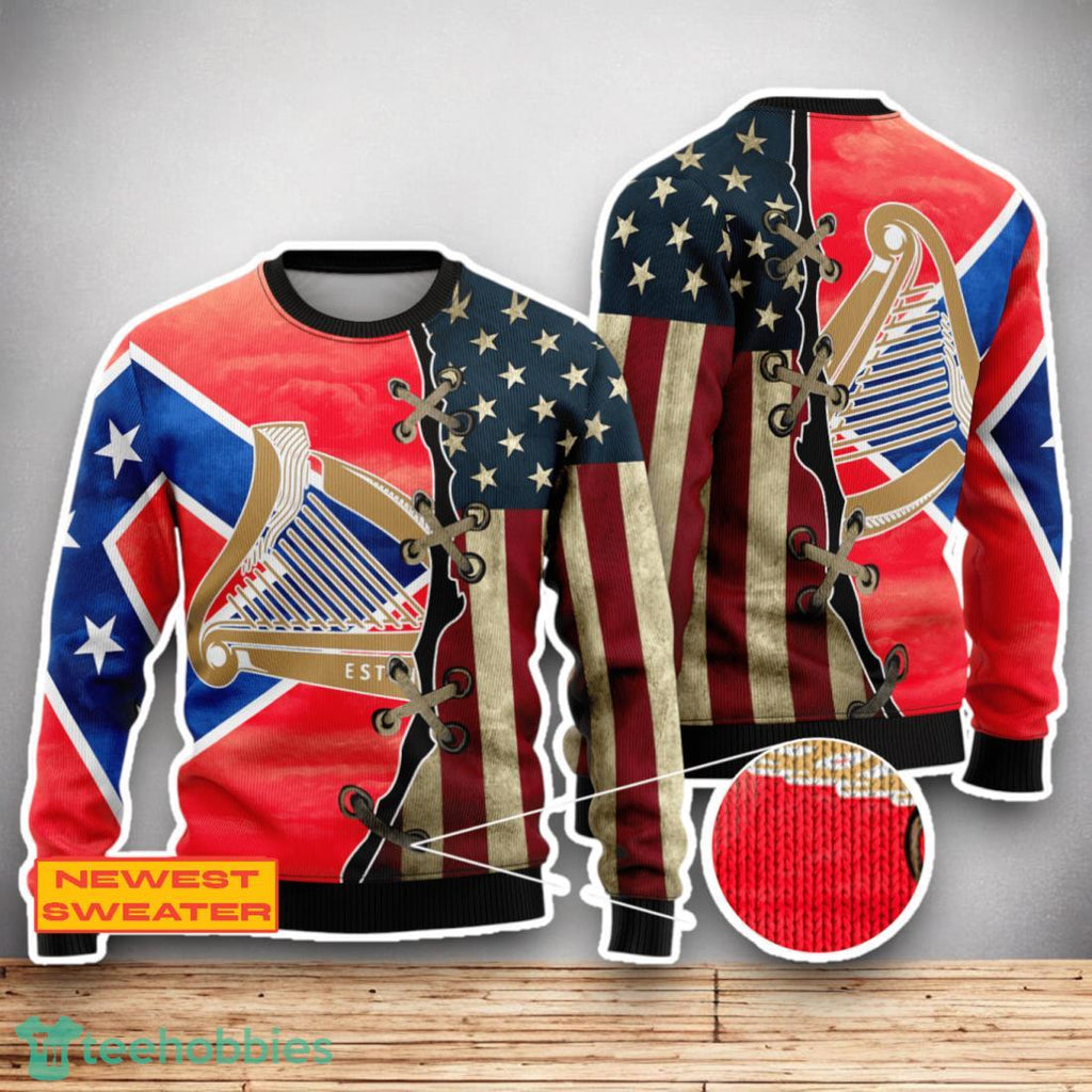 Guinness USA Flag 3D Sweater For Men Women