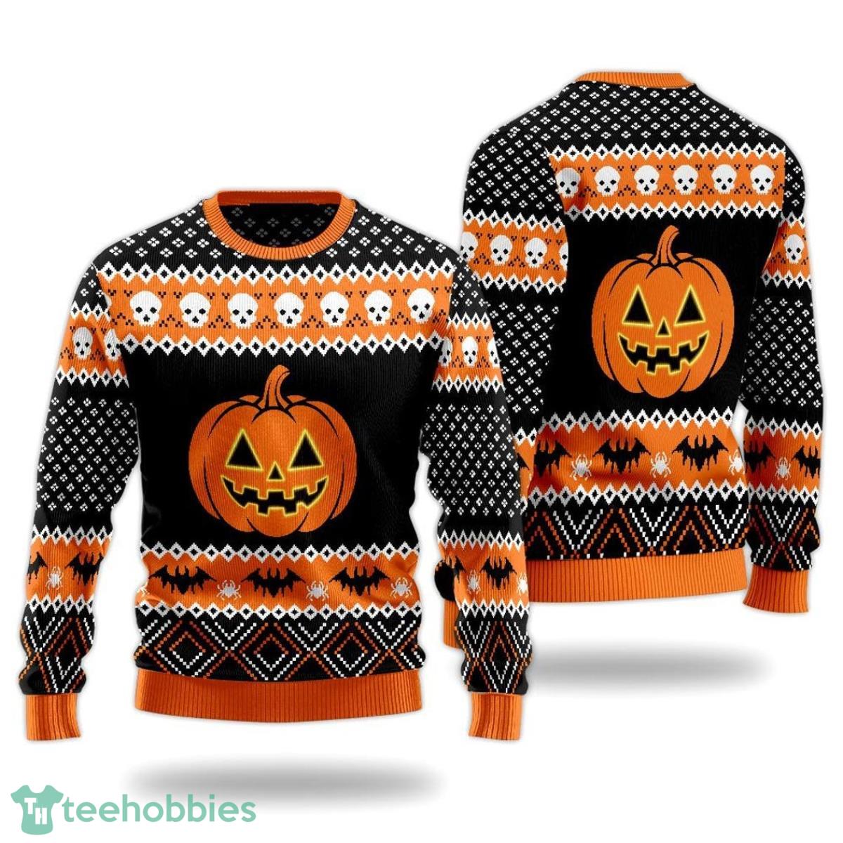Halloween Pumpkin Ugly Sweater Christmas Ugly Christmas Sweater For Men And Women