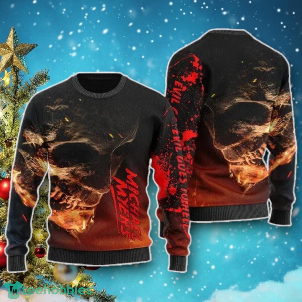 Halloween Skull Michael Myers Christmas Christmas Ugly Sweater Special Gift