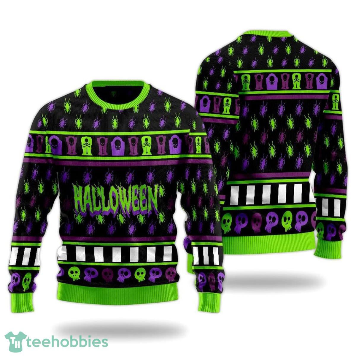 Halloween Ugly Christmas Sweater Horror Movie Ugly Christmas Sweater For Men And Women