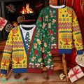Hanukkah Gingerbread Cadigan Costume Xmas 3D Sweater Christmas Gift Idea