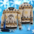 Hedgehog Pattern Ugly Christmas Sweater Unique Gift