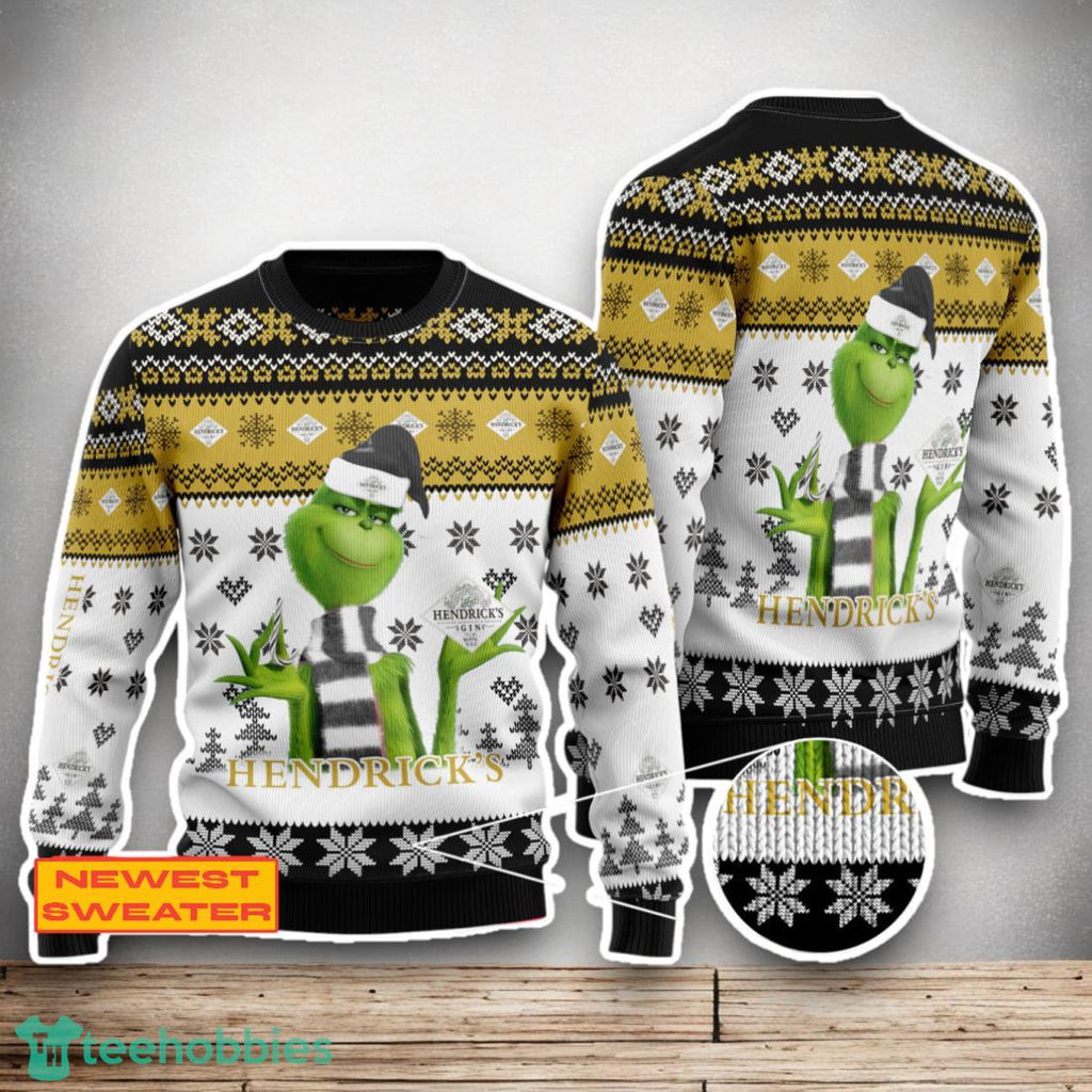 Hendrick’s Gin The Grinch Ugly Christmas Sweater Christmas Special Gifts For Men Women