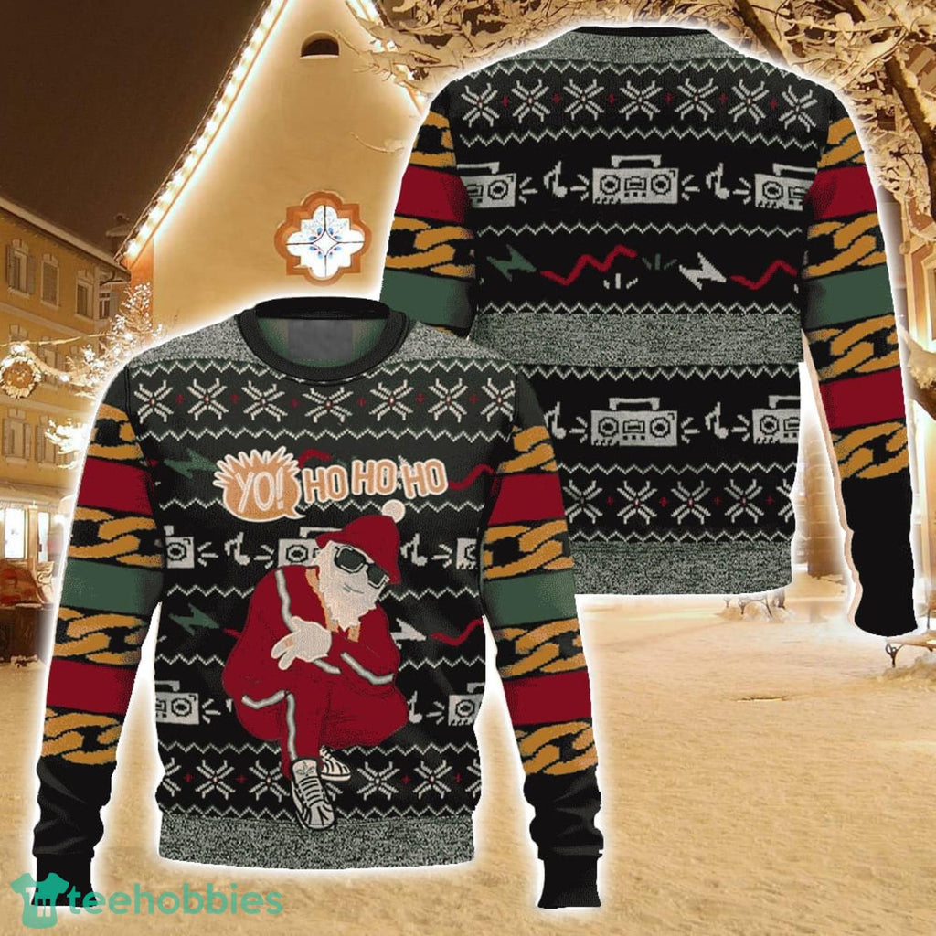 Hip-hop Santa Christmas Ugly Christmas Sweater Holiday Sweater Christmas Gift For Family