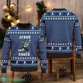 Hockey Jesus Saves Ugly Christmas Sweater Hockey Team Christmas Xmas Holiday Sweater