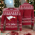 Honking Through The Snow Ugly Christmas Sweater Funny Goose Holiday Sweater
