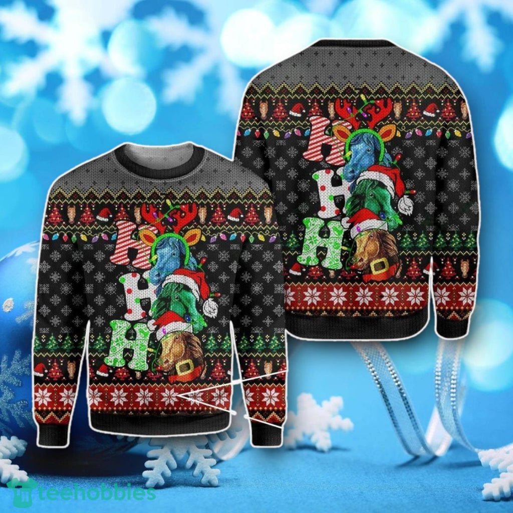 Horse Ugly Christmas Sweater Unique Gift