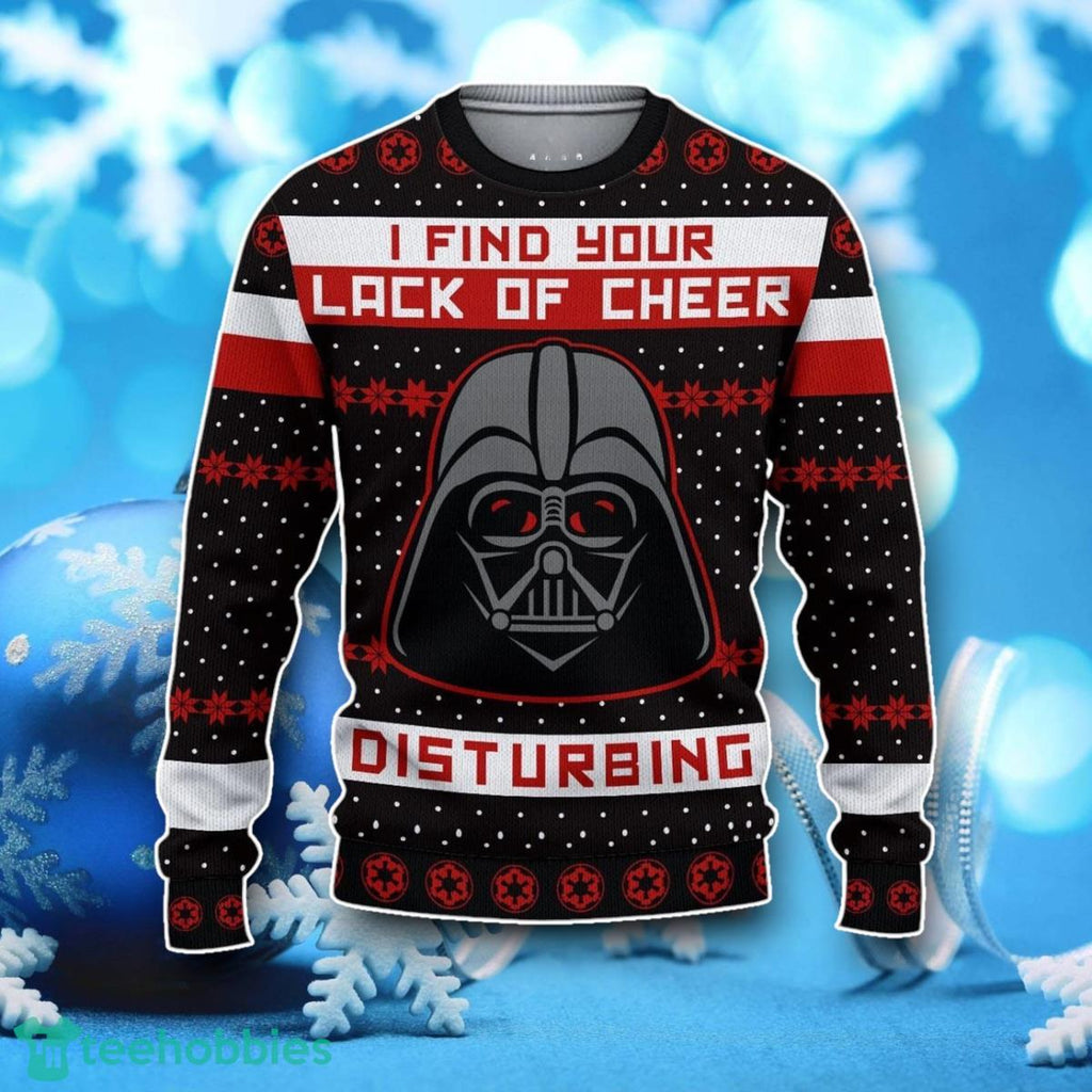 I Find Your Lack Of Cheer Disturbing Ugly Christmas Sweater Unique Gift