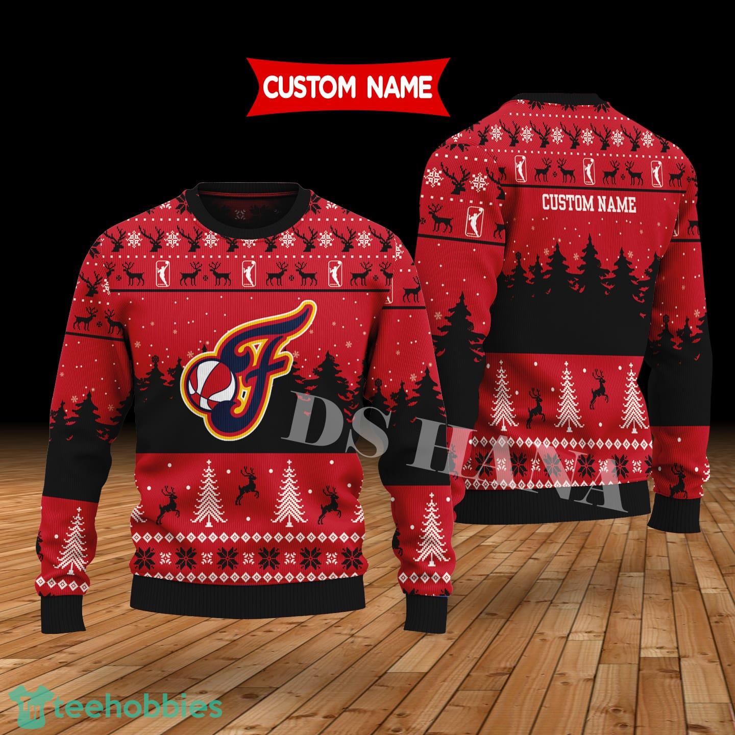 Indiana Fever Custom Name Merry Xmas Sweater For Soccer Sport Team’s Fans Sweater