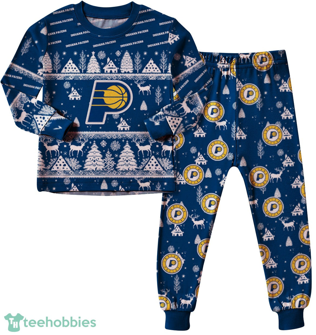Indiana Pacers Christmas Pattern Family Matching Pajamas Sets Best Gift For Christmas