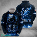Indianapolis Colts Fire Skull Textile Halloween 3D Hoodie For Men Women