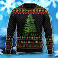 Into The Forest I Go Camping Ugly Christmas Sweater Unique Gift