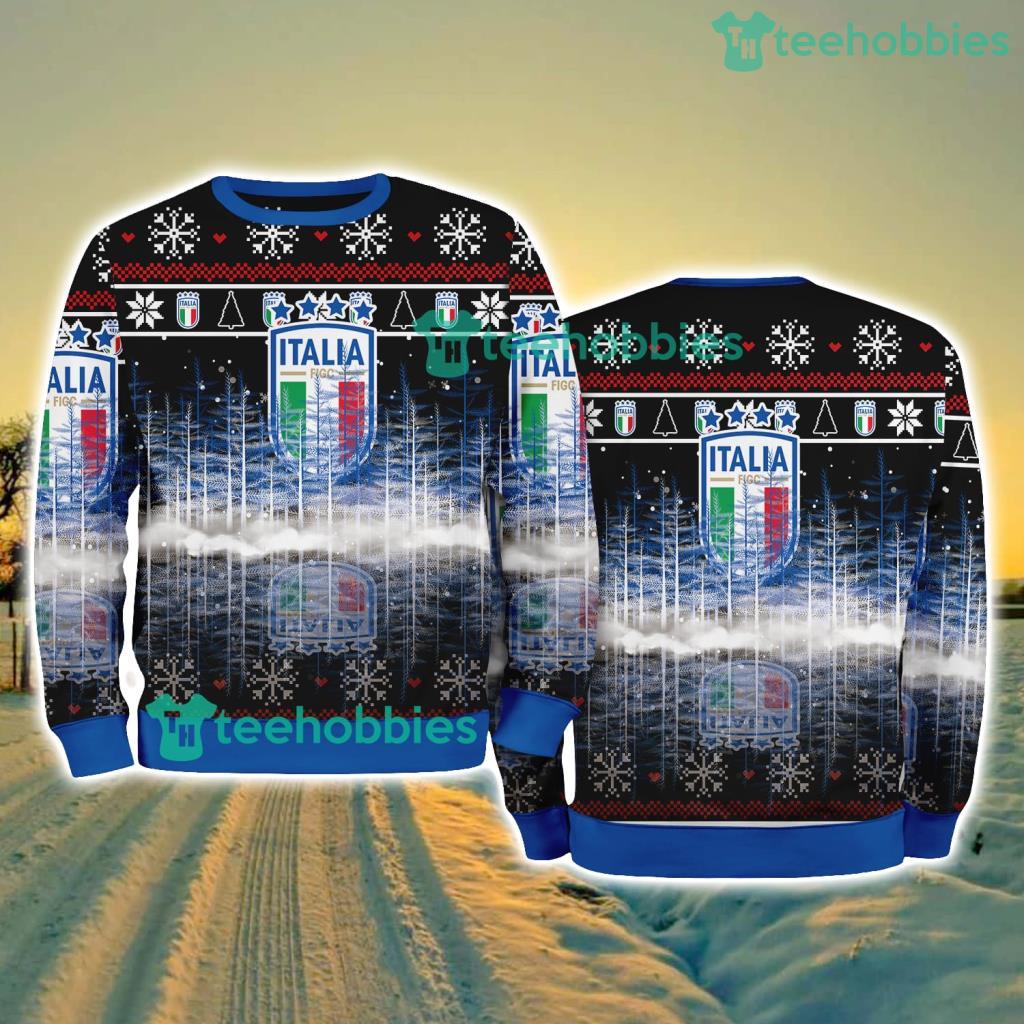 Italy National Football Pine Christmas Ugly Sweater New Style Best Gift For Fans