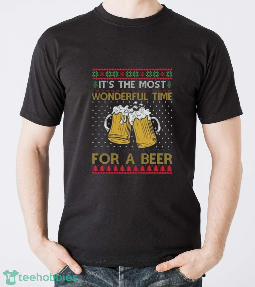 It’s The Most Wonderful Time For A Beer Sweatshirt, Ugly Christmas Sweater