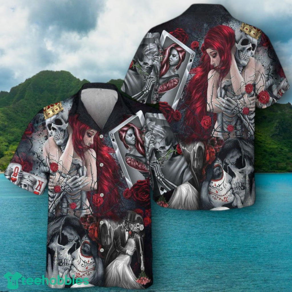 Jack Skellington & Sally Skull Hawaiian Shirt Impressive Gift