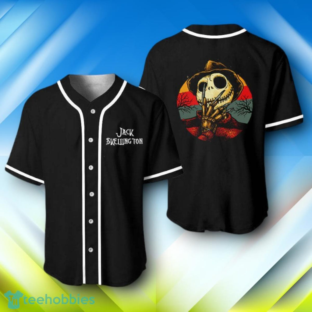 Jack Skellington Darkness Halloween Baseball Jersey Style Gift