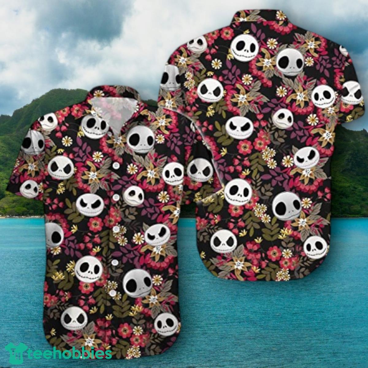 Jack Skellington Flower Hawaiian Shirt Impressive Gift