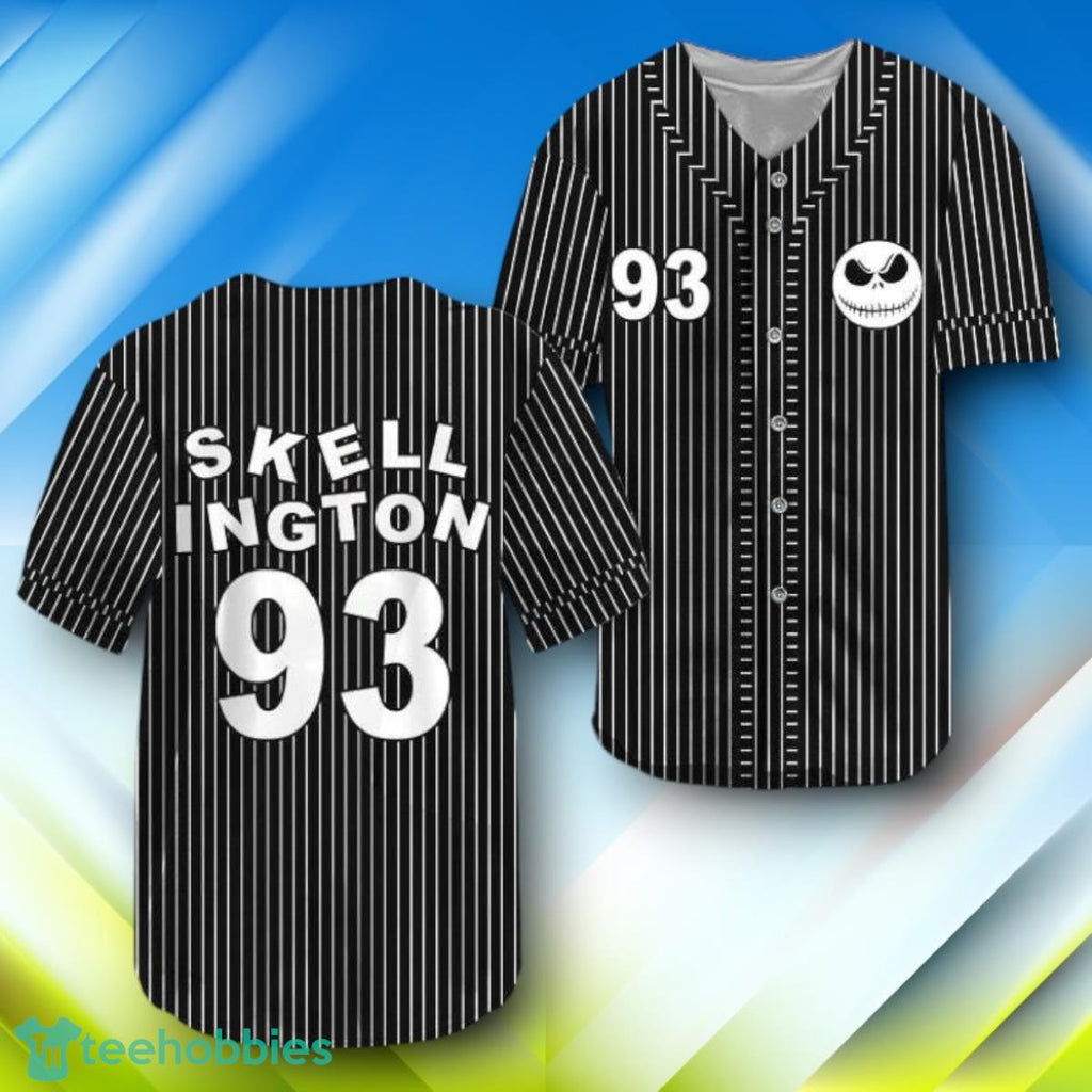 Jack Skellington Halloween Baseball Jersey Style Gift For Men And Women