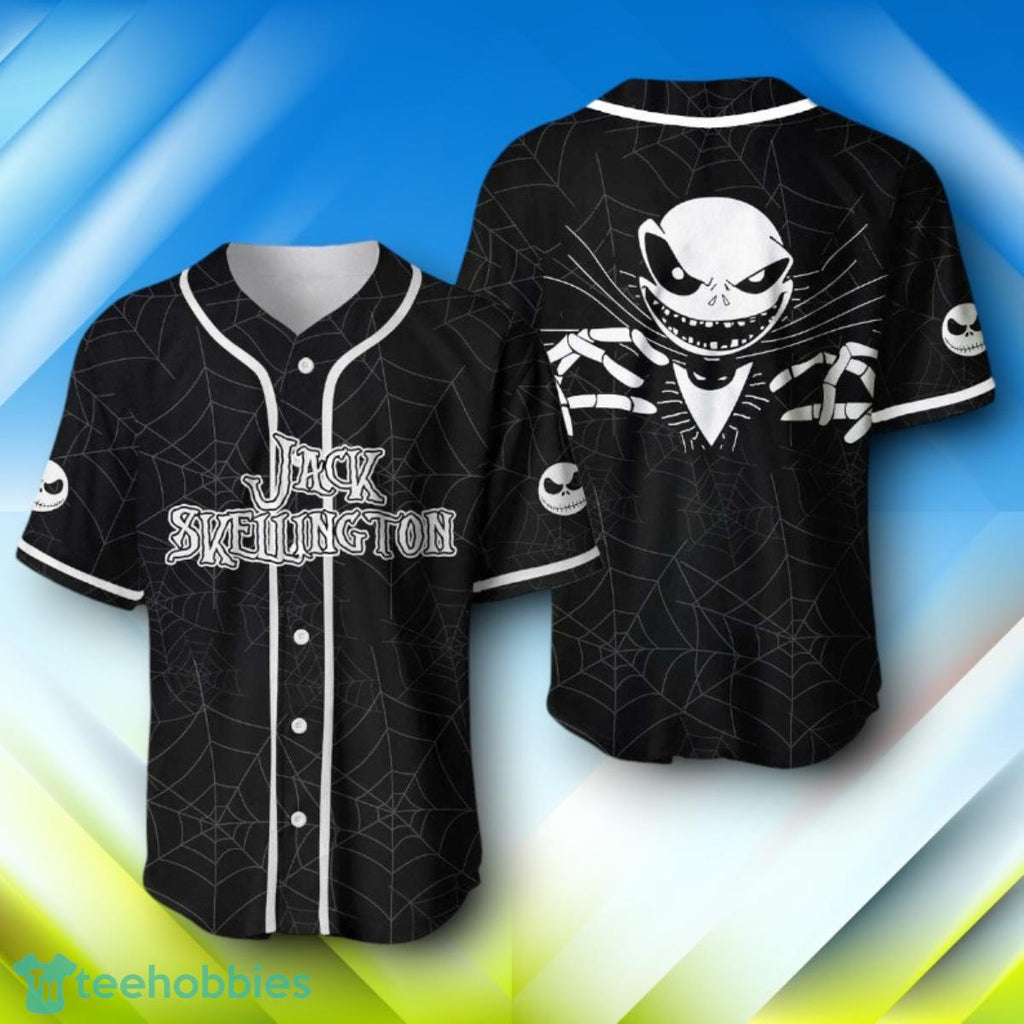 Jack Skellington Spider Halloween Baseball Jersey Style Gift