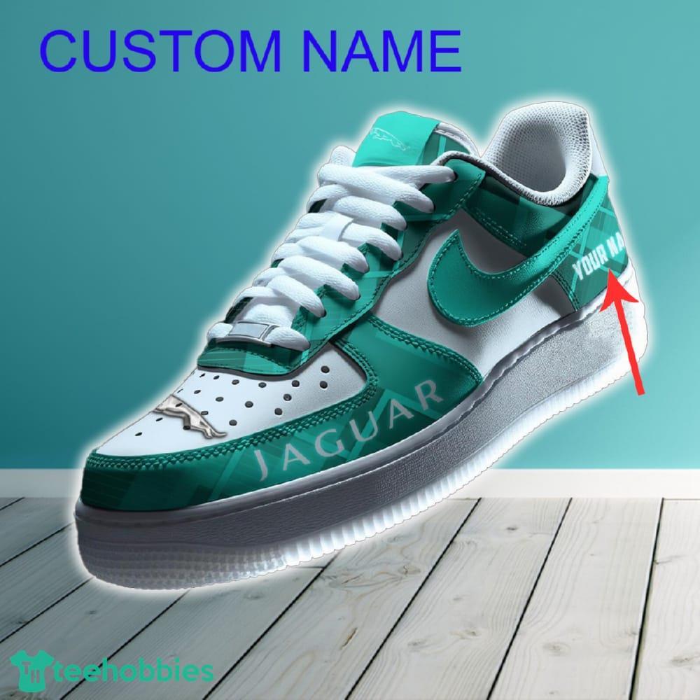 Jaguar Car Air Force 1 Shoes Green Color For Men Women Custom Name Gift For Fans