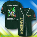Jameson St Patrick Day Halloween Baseball Jersey Style Gift