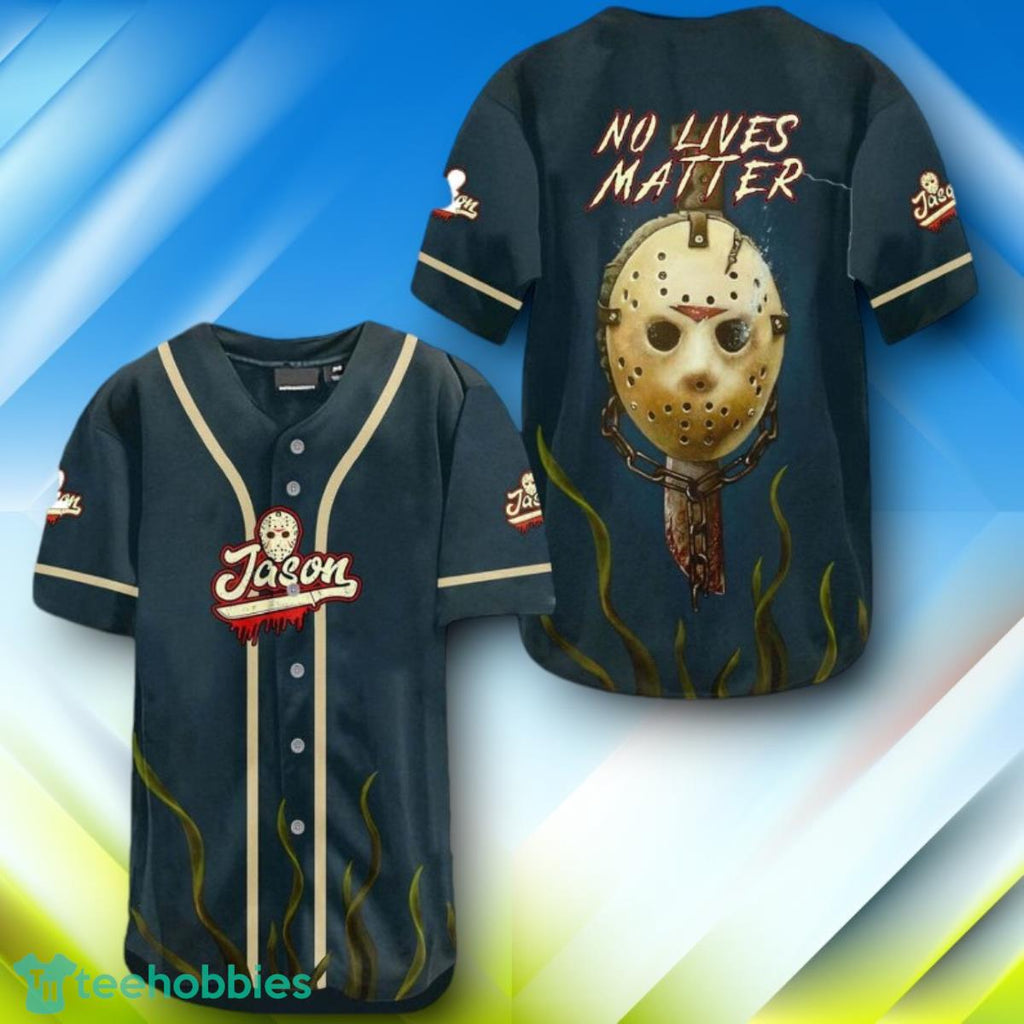 Jason Voorhees No Lives Matter Crystal Lake Halloween Baseball Jersey Style Gift