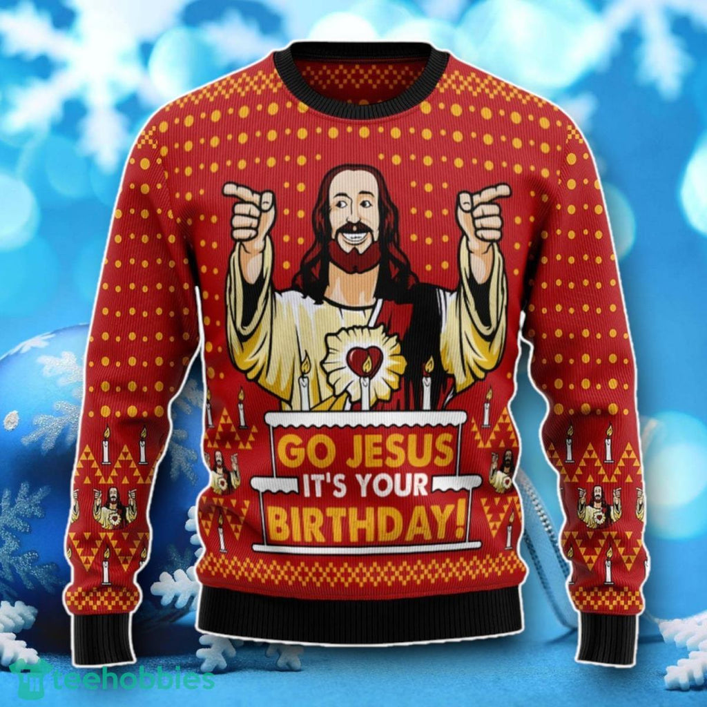 Jessus’s Birthday Ugly Christmas Sweater Unique Gift