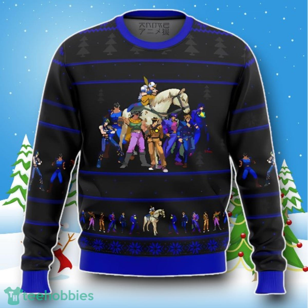 Jojo’ S Bizarre Adventure Generations Ugly Gamer Christmas Sweater Style Gift
