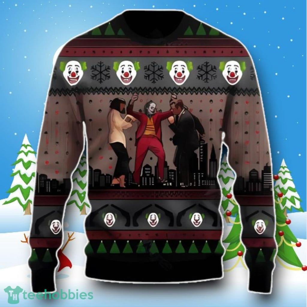 Joker And Ugly Christmas Sweater Style Gift
