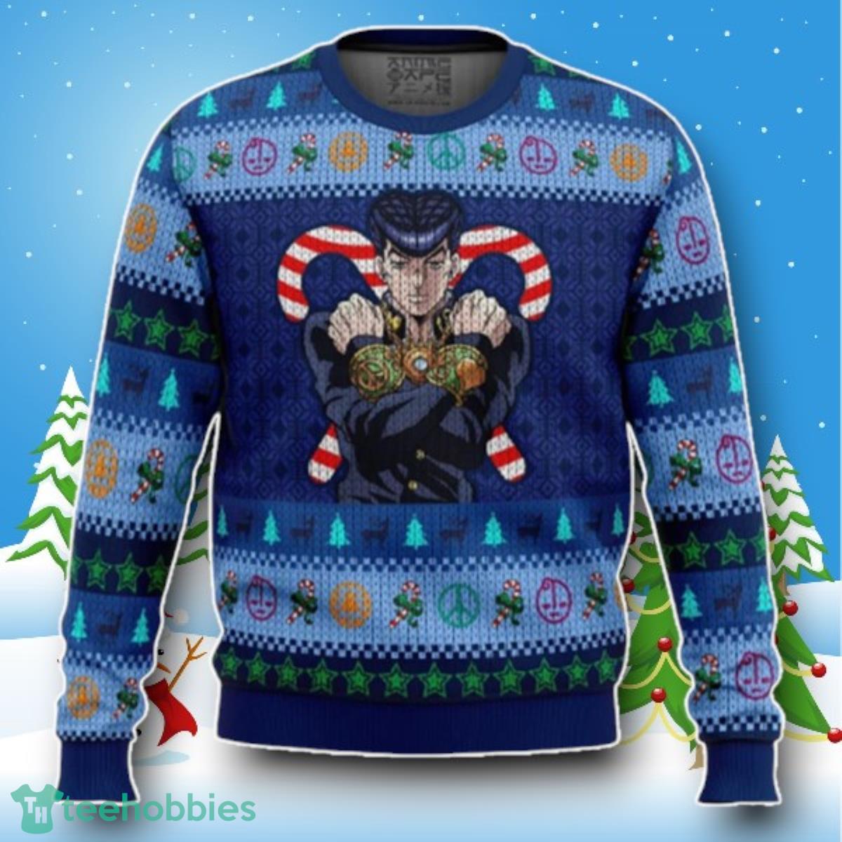 Josuke Higashikata Bizarre Adventure Ugly Gamer Christmas Sweater Style Gift