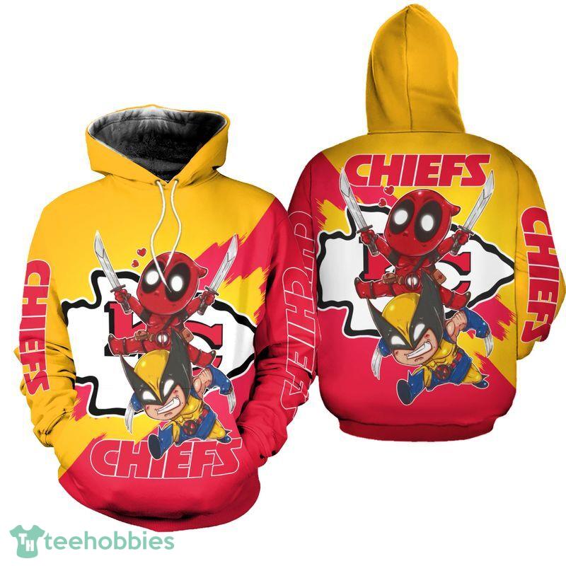 Kansas City Chiefs Deadpool Wolverines Woolen Hoodie Gift Halloween