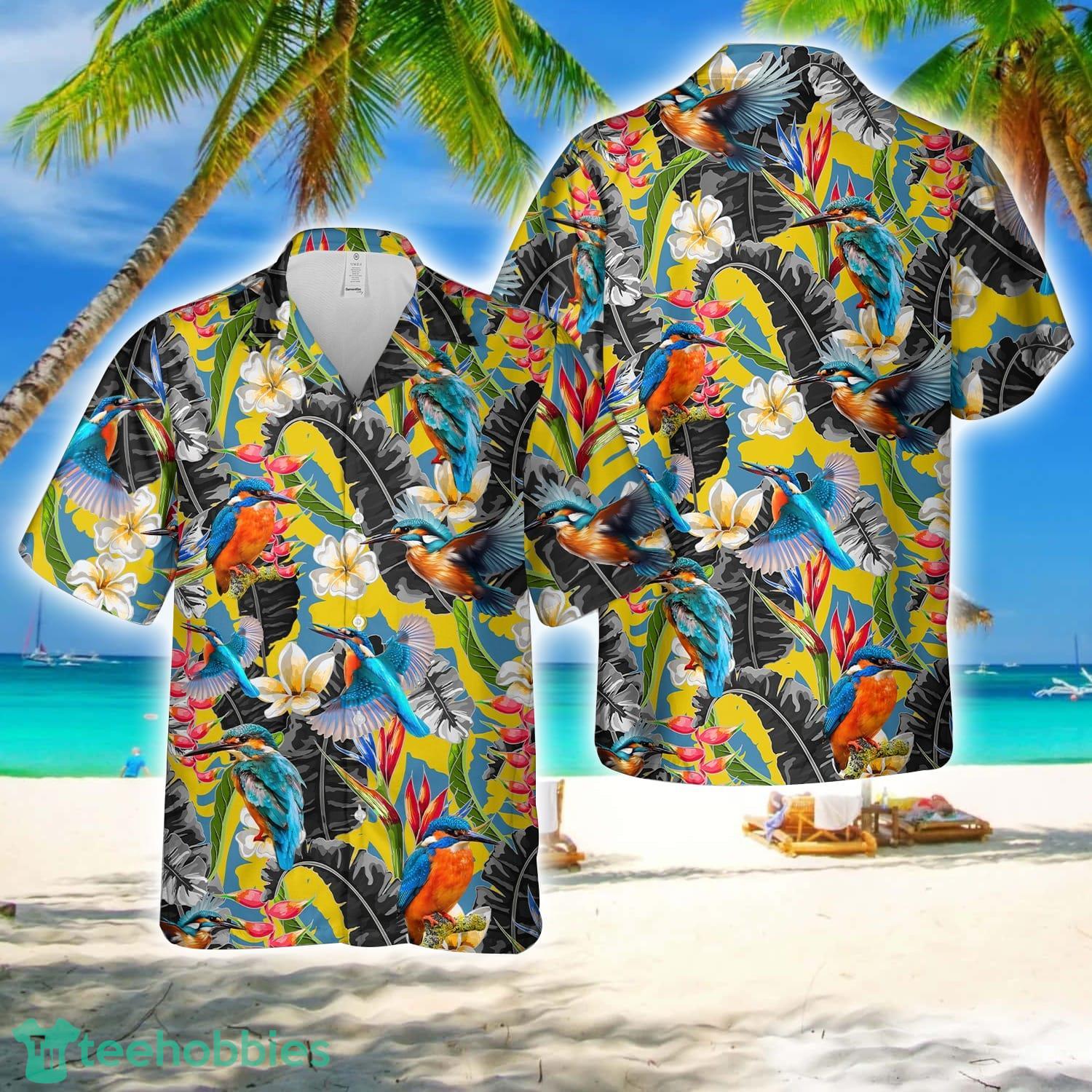 Kingfisher Bird Hawaiian Shirt Beach Shirt