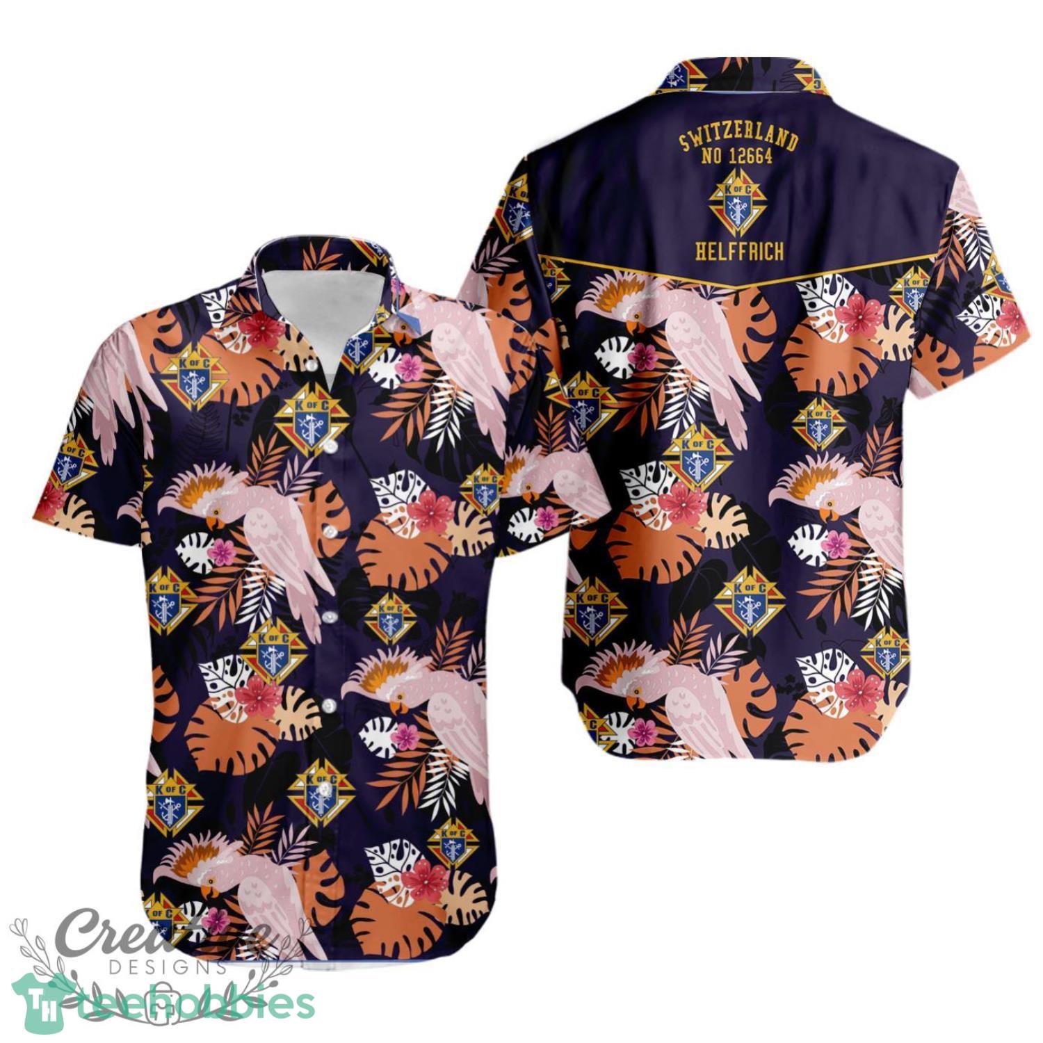 Knights Of Columbus Aloha Hawaiian Shirt Custom Name And Number