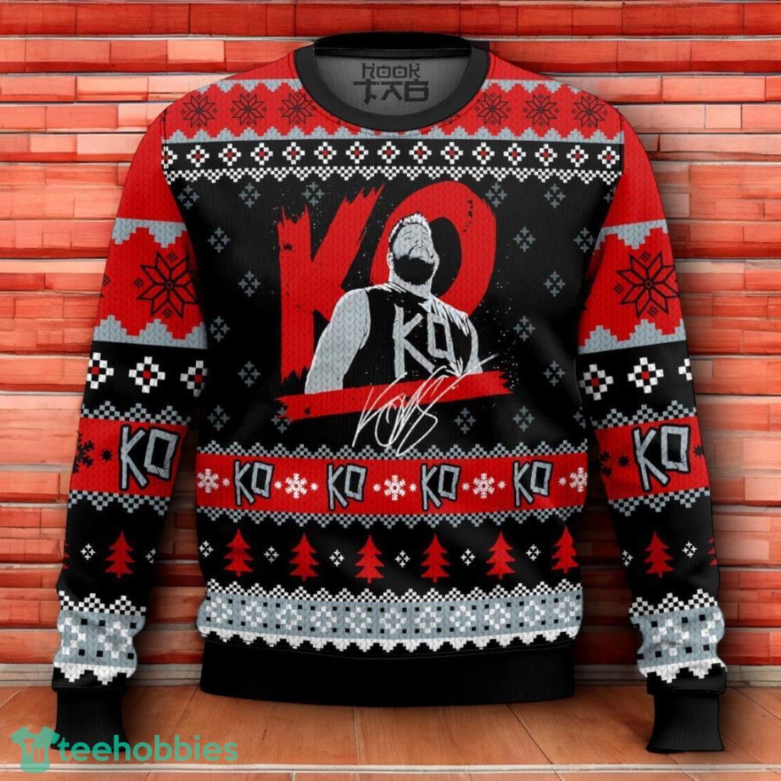 KO Kevin Owens Ugly Christmas Sweater 3D Design For Men Women