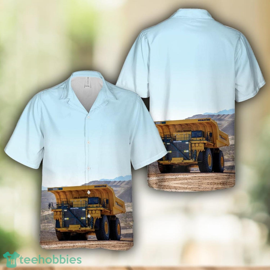 Komatsu 980E 4 mining dump truck Hawaiian Shirt Beach Shirt