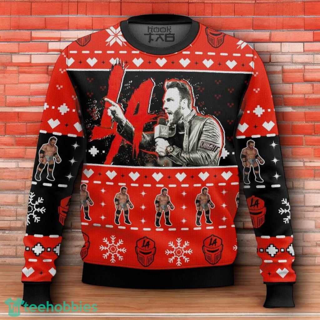 LA Knight Ugly Christmas Sweater 3D Design For Men Women