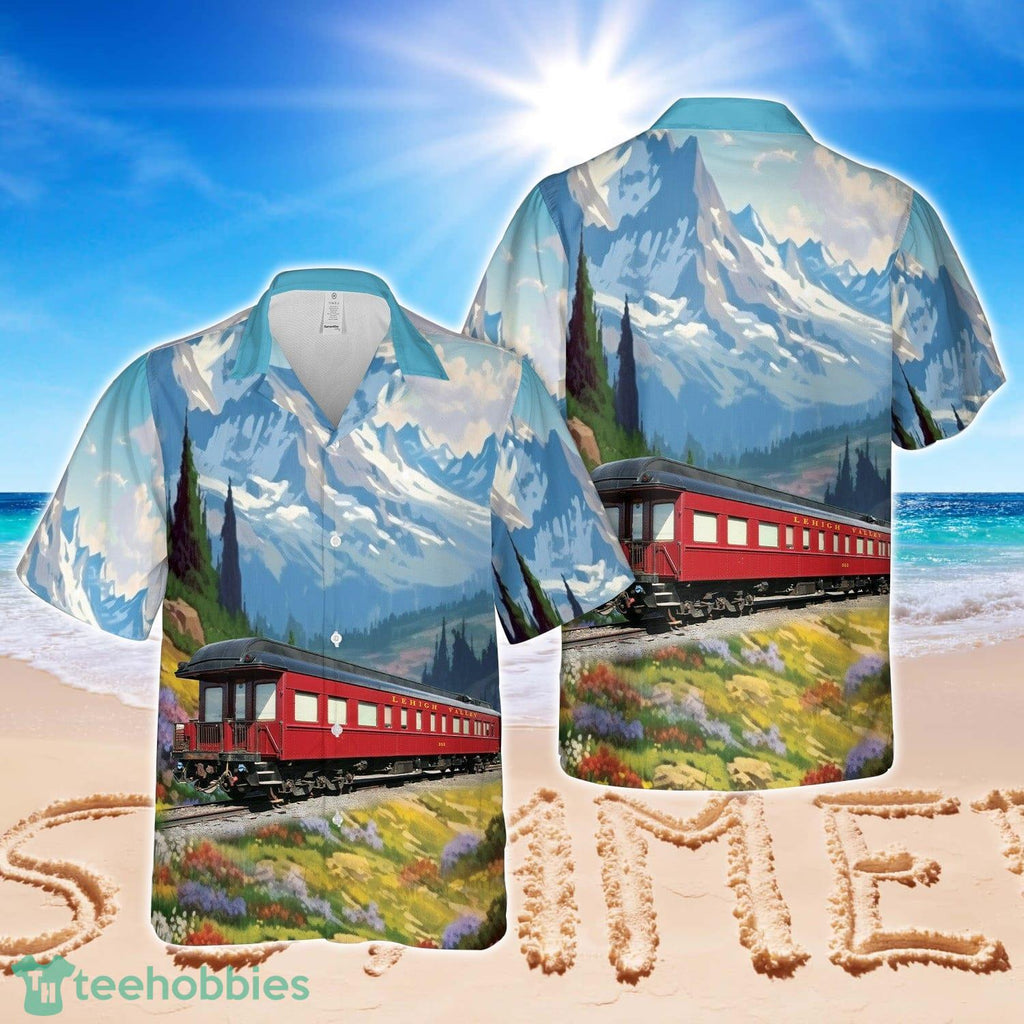 Lehigh Valley Business Car #353 1916 Hawaiian Shirt Aloha Beach Shirt