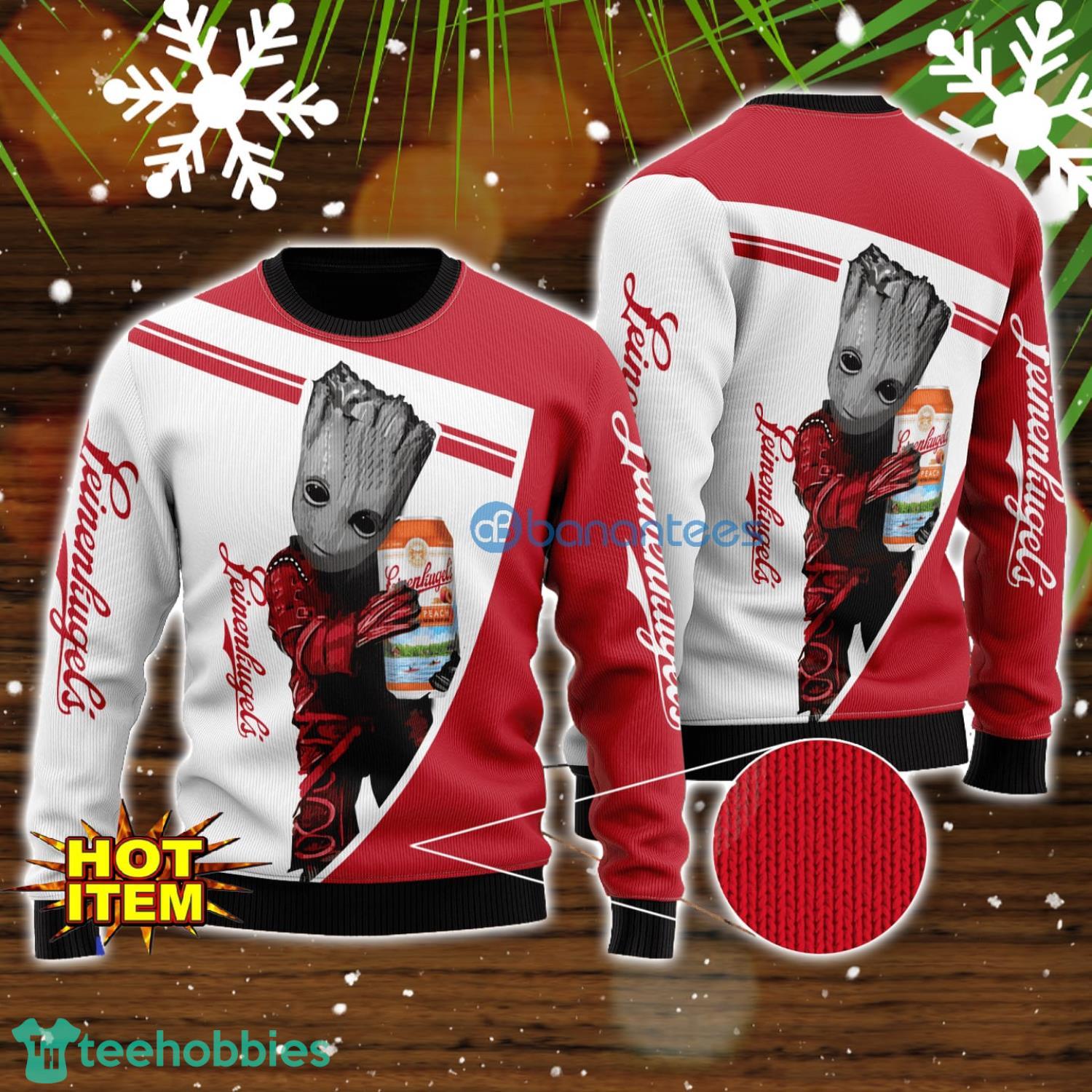 Leinenkugel’s And Baby Groot 3D Ugly Christmas Sweater For Men And Women Christmas Gift