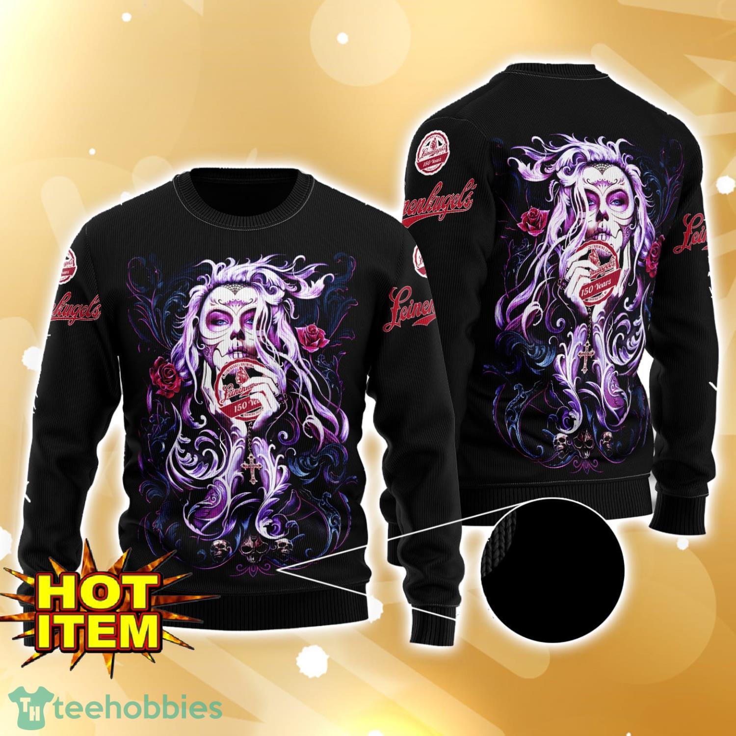 Leinenkugel’s Tattoo Girl 3D Ugly Christmas Sweater For Men And Women