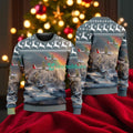 Let L-23 Super Blanik American Airlines Christmas House Under The Rainbow Ugly Sweater For You
