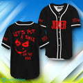 Let’s Put A Smile On That Face Joker Halloween Baseball Jersey Style Gift