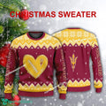 Logo Pattern Heart Football Arizona State Sun Devils Christmas Sweater AOP For Men Women
